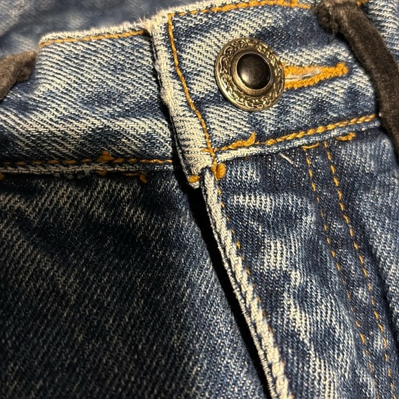 Vintage 80's Jordache Embellished Denim Jean Sz Jr 7/8 Dark Wash High Waisted - Picture 8 of 9